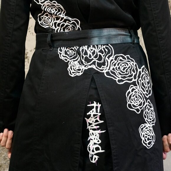 Up-cycled Coach Trench Coat- Size S/P - by Jessica Carbone - Picture 12 of 12